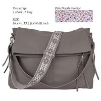 Large Size Grey Pink Flower Lining 