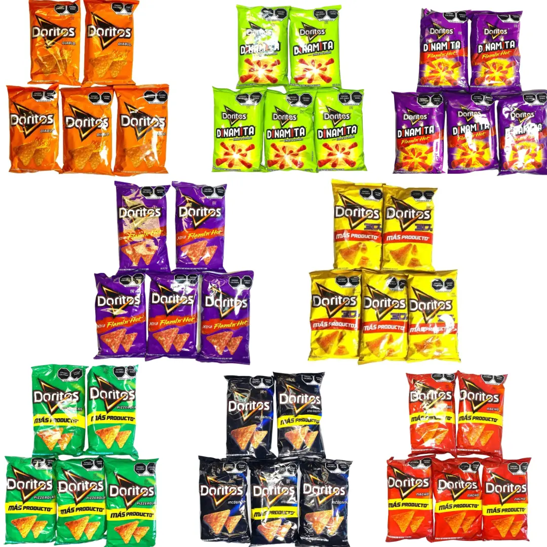 5 - PK DORITOS NACHO, INCOGNITA, DORITOS 3D, DINAMITA, DORITOS DIABLO ...