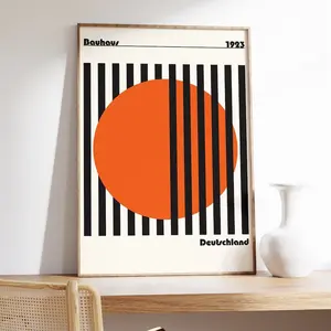Bauhaus Exhibition Poster, Mid Century Modern, Bauhaus Print