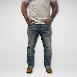 Men's Western Blue Classic Modern Boot Denim (W-463)