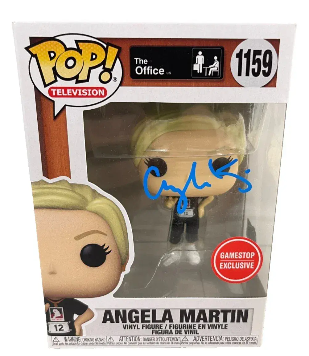 Angela Kinsey Authentic Autographed Angela Martin The Office 1159 Funko Pop Figure