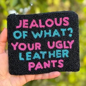 Jealous of What? Beaded Pouch