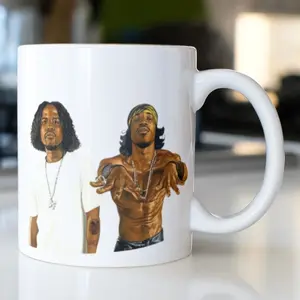 OutKast Ceramic Mug, 15 Ounce Coffee Cup for Tea Drinker Drinkware Drinkware Tumbler