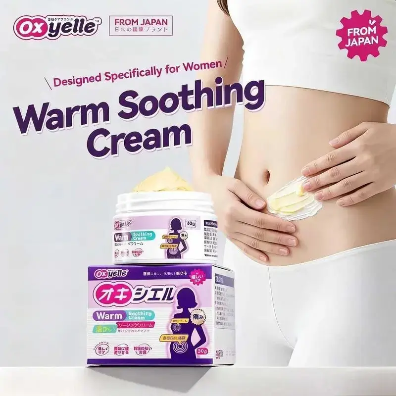 Oxyelle Uterine Warming Gel with Ginseng Extract, Rose Extract - Heat Compress Cream for Women's Monthly Care, Body Warming Comfort 30g