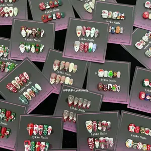 3 set random pickup Chirstmas gift set Handmade press on nails
