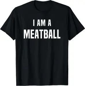100% Cotton Meatball Costume Shirt Easy Simple Halloween Costumes T-Shirt