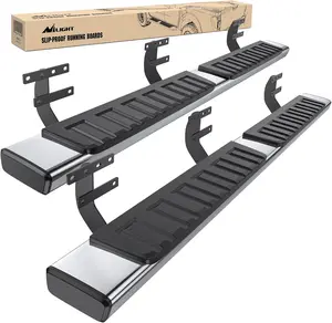 Nilight Running Boards for 2019-2024 Dodge Ram 1500 Quad Extended Cab New Body Style (Exclude 2019-2024 Classic) 6 Inch Slip-Proof Stainless Steel Bolt-on Side Step Nerf Bars, Truck Automotive dealsforyoudays Car Door Emblem Car Rear Spoiler
