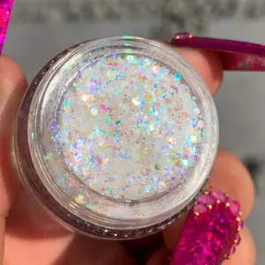Confetti Club Glitter Gel (Chunky) - Slayfire Cosmetics Iridescent Rainbow Cosmetic Glitter