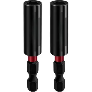 1/4" Magnetic Impact Drill Bit Holder, CR-V Quick Change Hex Shank Screwdriver Bit Holder Extension with Torsion Zone for Drill & Impact Driver