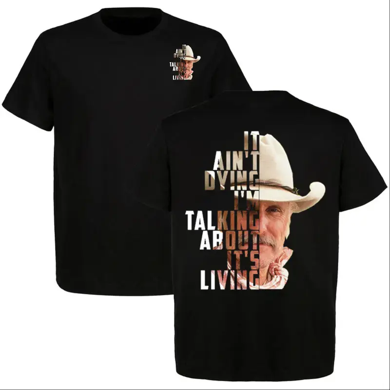 Lonesome Dove Gus McCrae T-Shirt, It Ain’t Dying I’m Talking About It’s Living Cowboy Graphic Tee, Vintage Western Shirt, Fan Gift
