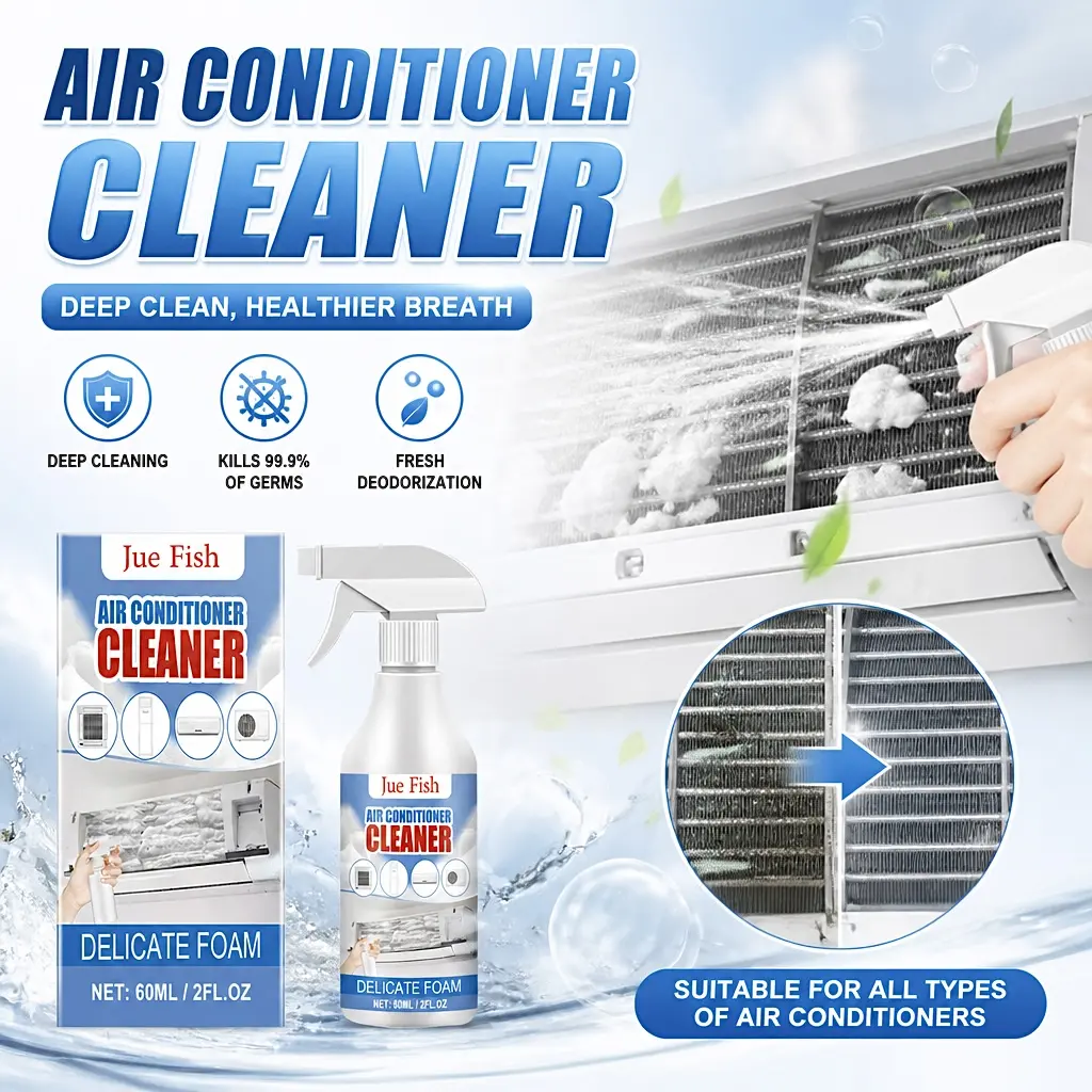 Air Conditioner Cleaner, Household Air Conditioner Hang-Up, Non-Dismantling, Odorless Descaling, Foam Air Conditioner Cleaning