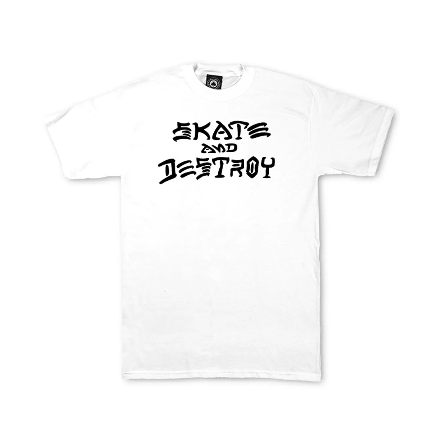 Thrasher Skateboard T-Shirt Skate and Destroy White