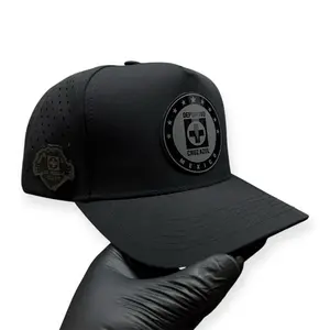 Cruz Azul Unisex Adjustable Mesh Back Snapback Baseball Cap - Cruz Azul, Polyester Casual Trucker Hat, Black, Blue Undervisor, Black Gloss Logo