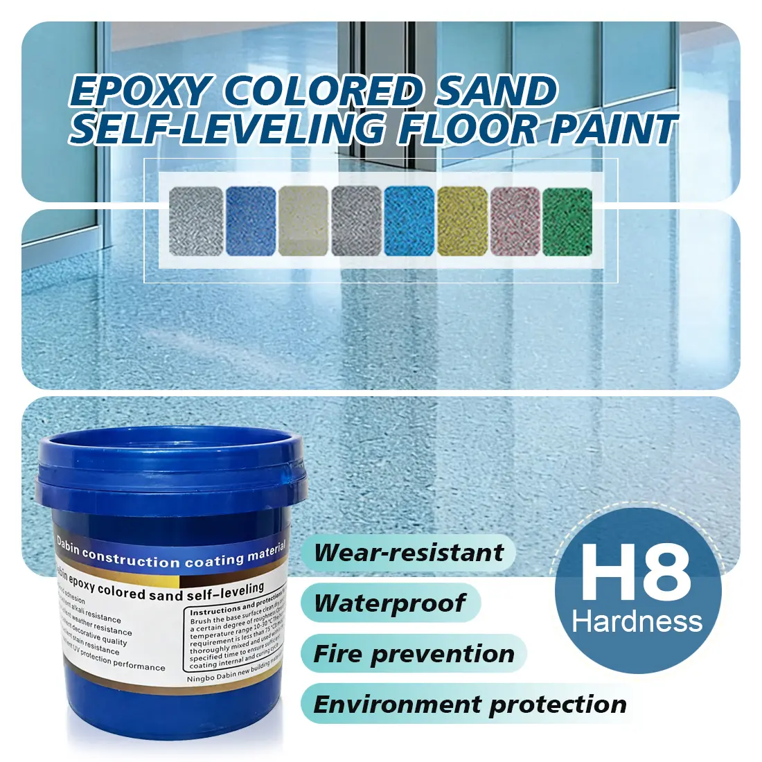 Multi-Purpose Epoxy Floor Paint for Camera Care Workspaces - Durable, Sturdy, Non-Fading, Super Adhesive, Time-Saving, Suitable for Basements, Terraces