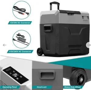 Glarewheel Electric Cooler Iceless Portable Refrigerator 40L