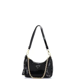 Pre-owned PRADA Sequins Shoulder Bags Re Edition Shoulder Bag Embellished Re Nylon Mini by Rebag