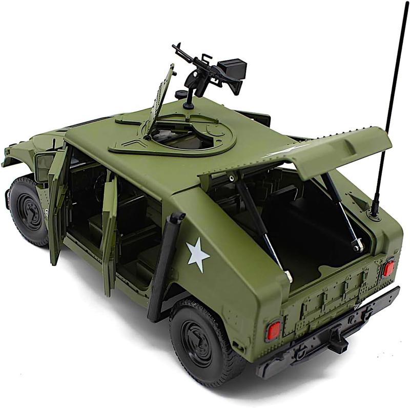 Diecast 1/18 Hmmwv, US Army Utility Truck, Metal Military Armored Vehicle, Heavy Alloy Battlefield Car, Action Play Toy Classic Scale Model, Kids Boys Patriot Gift Adult Craft Collection