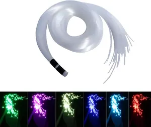 PMMA END Glow Fiber Optic Light Cable 100pcs Ф0.03in(0.75mm) 6.5ft/2m for LED Star Ceiling Sky Light Kit and Fiber Optical Lighting Decoration (Without Light Source)