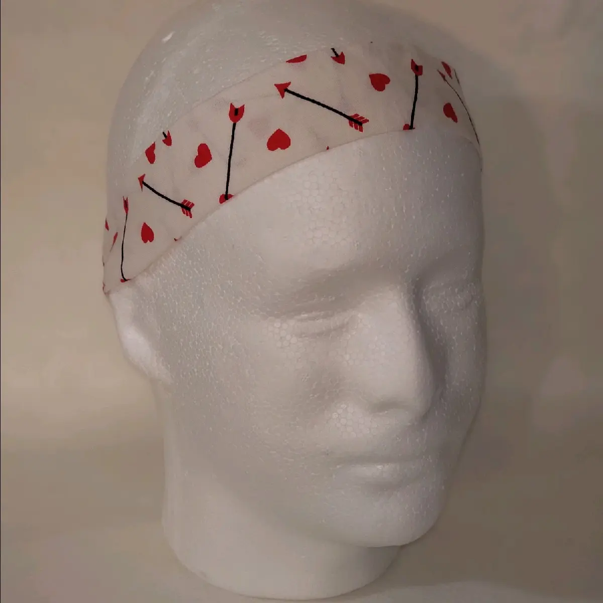 Handmade Red Heart  Cotton Fabric Headband