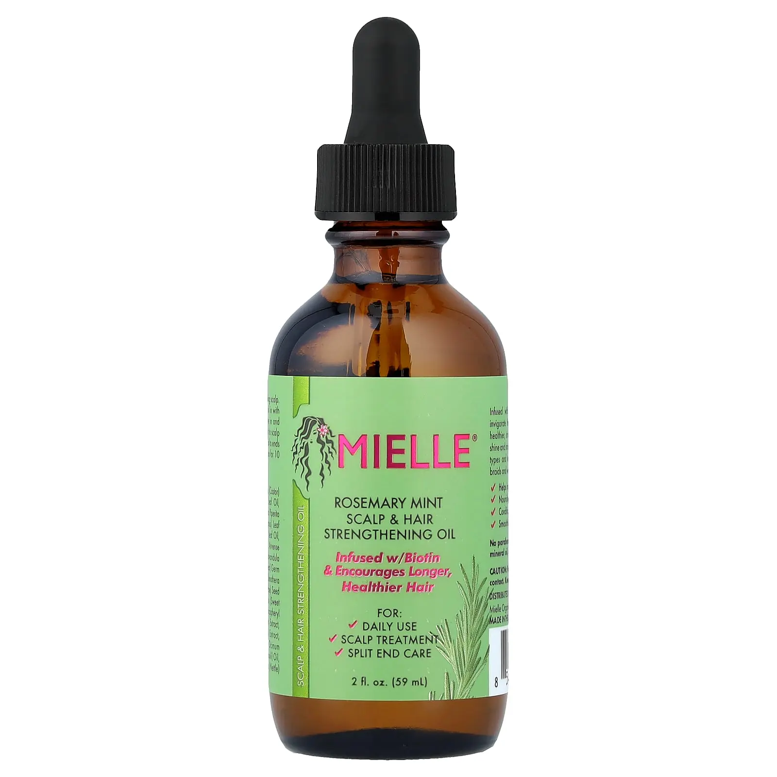 Mielle Scalp & Hair Strengthening Oil, Rosemary Mint, 2 fl oz (59 ml) Mielle Scalp & Hair Strengthening Oil, Rosemary Mint, 2 fl oz (59 ml)