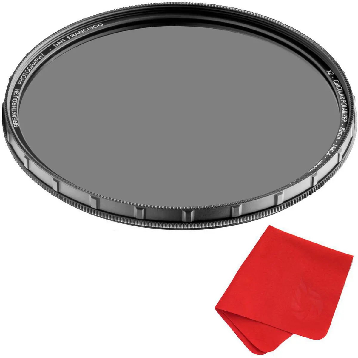 Breakthrough Photography 62mm X2 Circular Polarizer Lens Filter for Cameras, Durable Brass Frame, Edge Traction Design, Nanotec Coating, Camera Accessories