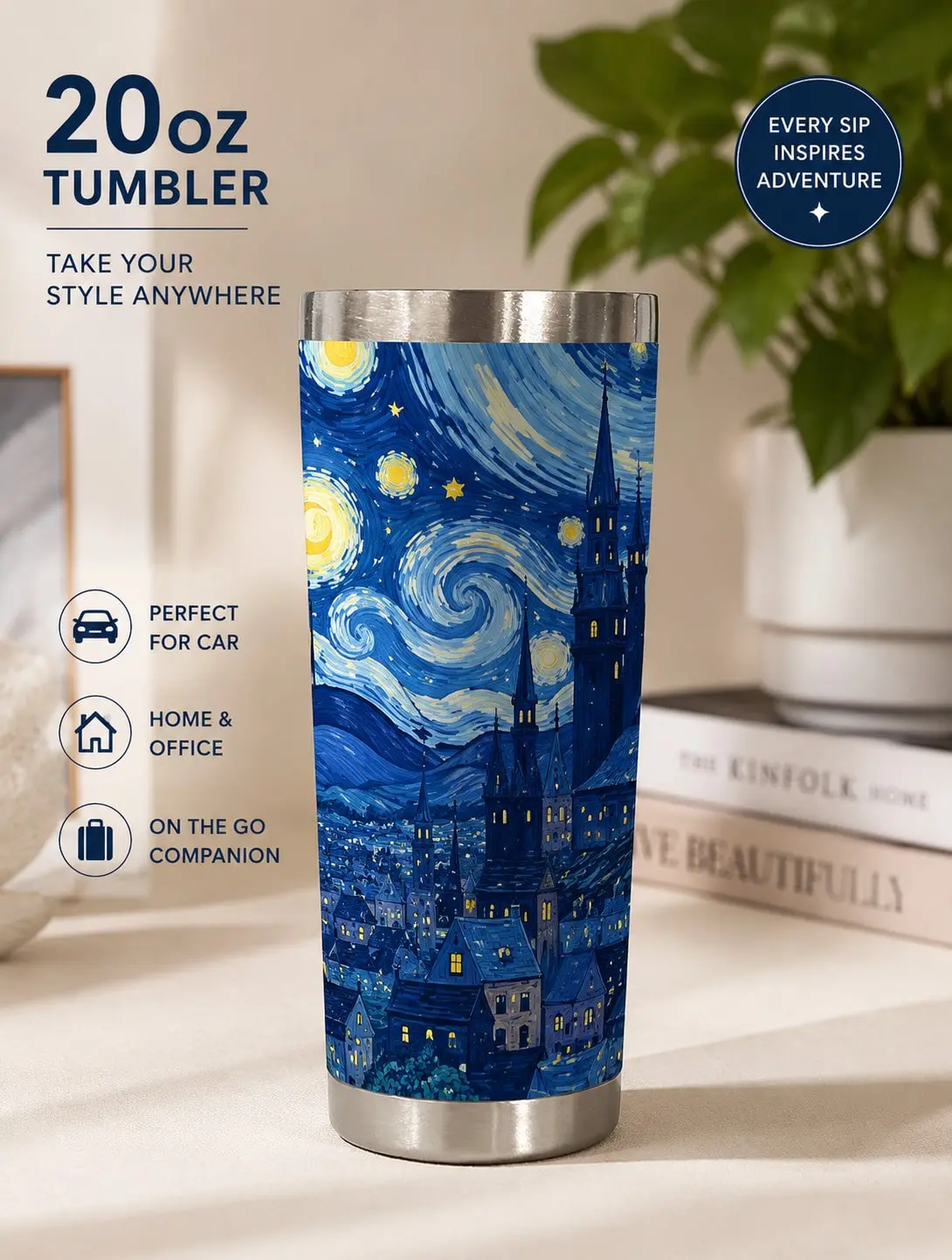 20 oz Insulated Tumbler, Home & Festive Party Supplies Disposable Tableware Accessory