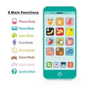 Educational Phone Toy, 1 Piece, English Learning Toy, Fun Music Phone Toy, 8 Modes, Kids Learning Toy, Birthday Gift for Boys and Girls