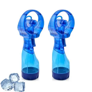 Luxury Handheld Battery Powered Mist Fan 2 Pack, Portable Travel Fan Cooling Device for Outdoor Events & Home Use, No Batteries Included