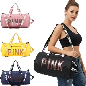 Sparkling Sequin Weekender Bag for Women, 18-Inch Waterproof Fitness Travel Carry-On, Versatile & Stylish