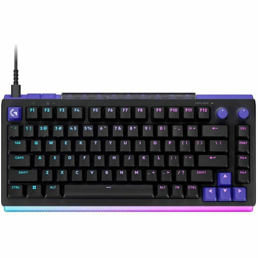 Logitech G512 X 75 DUAL SWAP Hot-Swappable TMR Analog / Mechanical Gaming Keyboard 8K Polling Rate Custom Actuation 0.1 4.0 mm RAPID TRIGGER LIGHTSYNC RGB Wired PC Mac Black Tactile 920013926