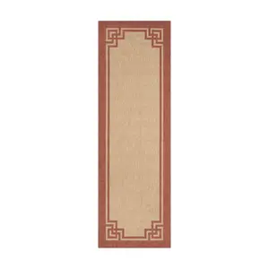 Martha Stewart Outdoor Deco Terracotta 2'7" x 8'2" Rug