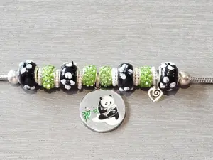 Panda Charm Bracelet – Handmade Nature-Inspired Jewelry | Adjustable for Adults & Kids | Limited Edition