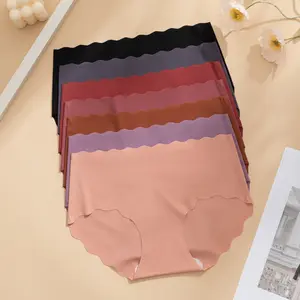 7 Pack Dark Color Series Style Comfortable Seamless Smooth Women Underwear One Piece Breathable Quick Dry Sports Fitness Briefs