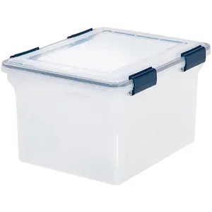 Iris USA  Weathertight Plastic Box, Clear - Letter & Legal Size