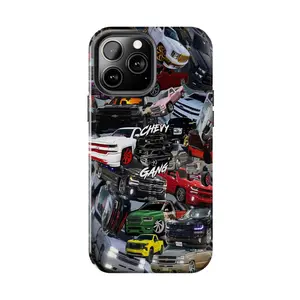 Chevy Gang - Snap-on Rugged Phone Case - Trucks and Tools Theme, Automotive Gift, Compatible with iPhone 7, 8, X, 11, 12, 13, 14, 15, 16 17 & Samsung Galaxy S21, S22, S23 & S24 S25 series