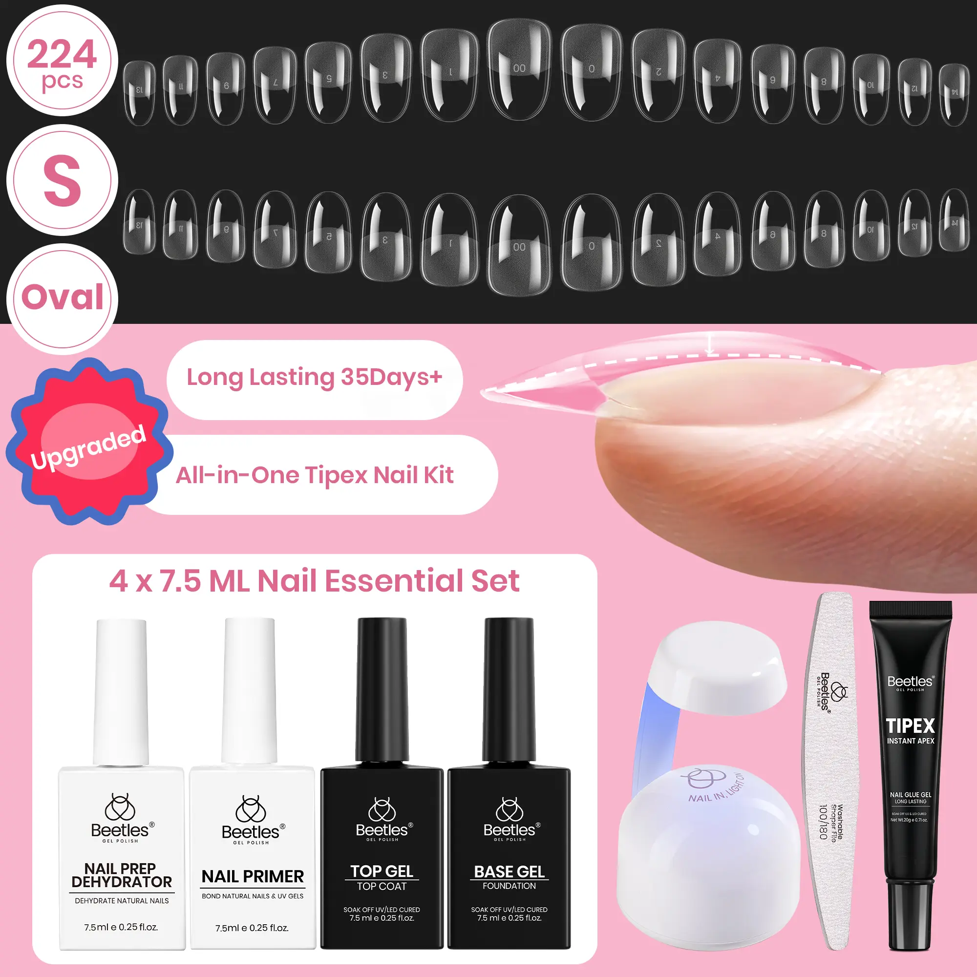 224PCS Short Oval All in One Kit