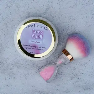 Glow Haven Co. Love Spell Dusting Powder- Fruity Floral Talc-Free Body Powder Non Toxic 3 oz jar