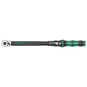 Wera - 5075622001 Click-Torque C 3 torque wrench with reversible ratchet, 1/2" x 40-200 Nm, black/green