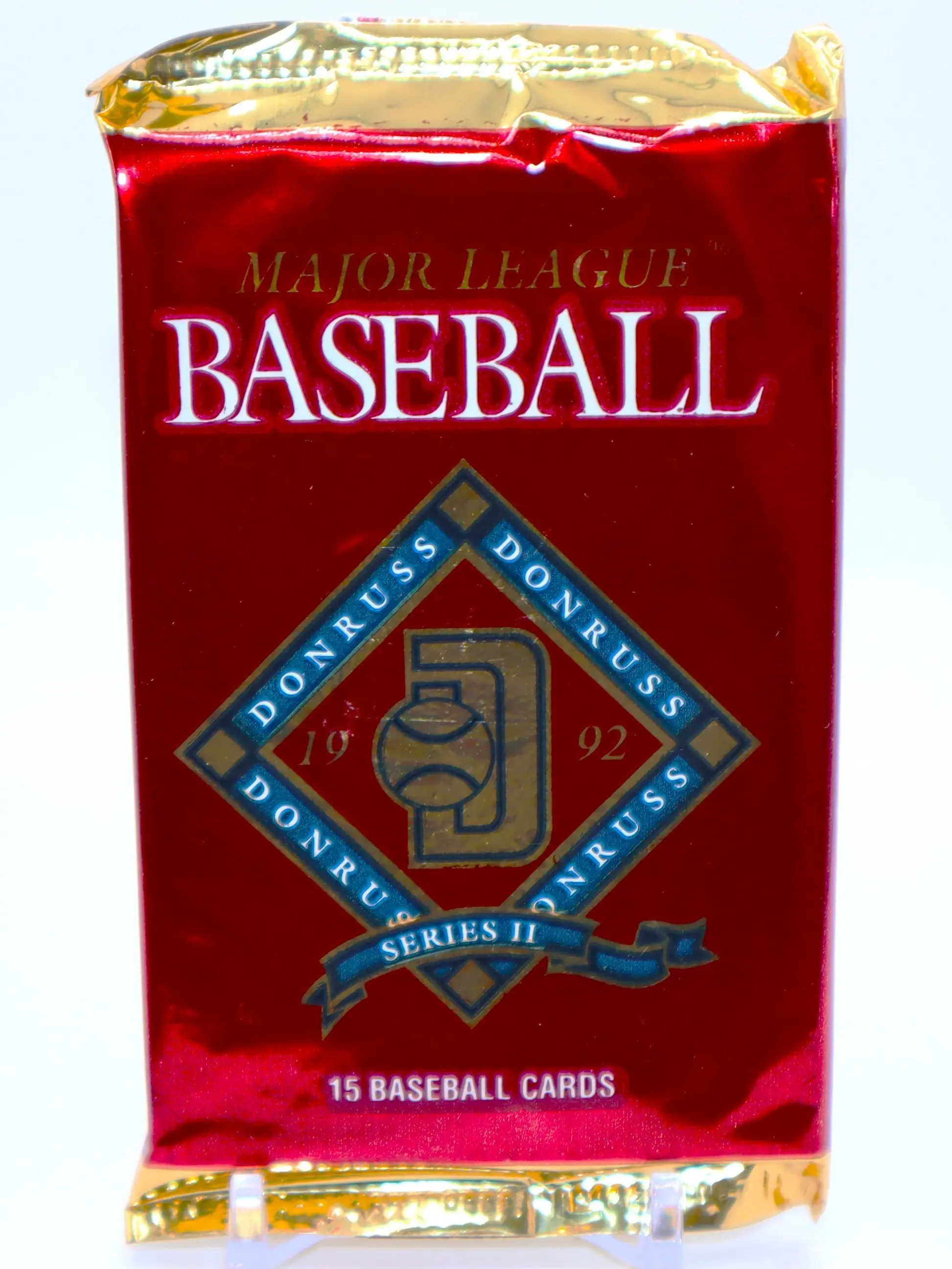 1992 Donruss Series 2 Sports Cards Pack - 15 Collectible Baseball Trading Cards, Sports Cards Packs