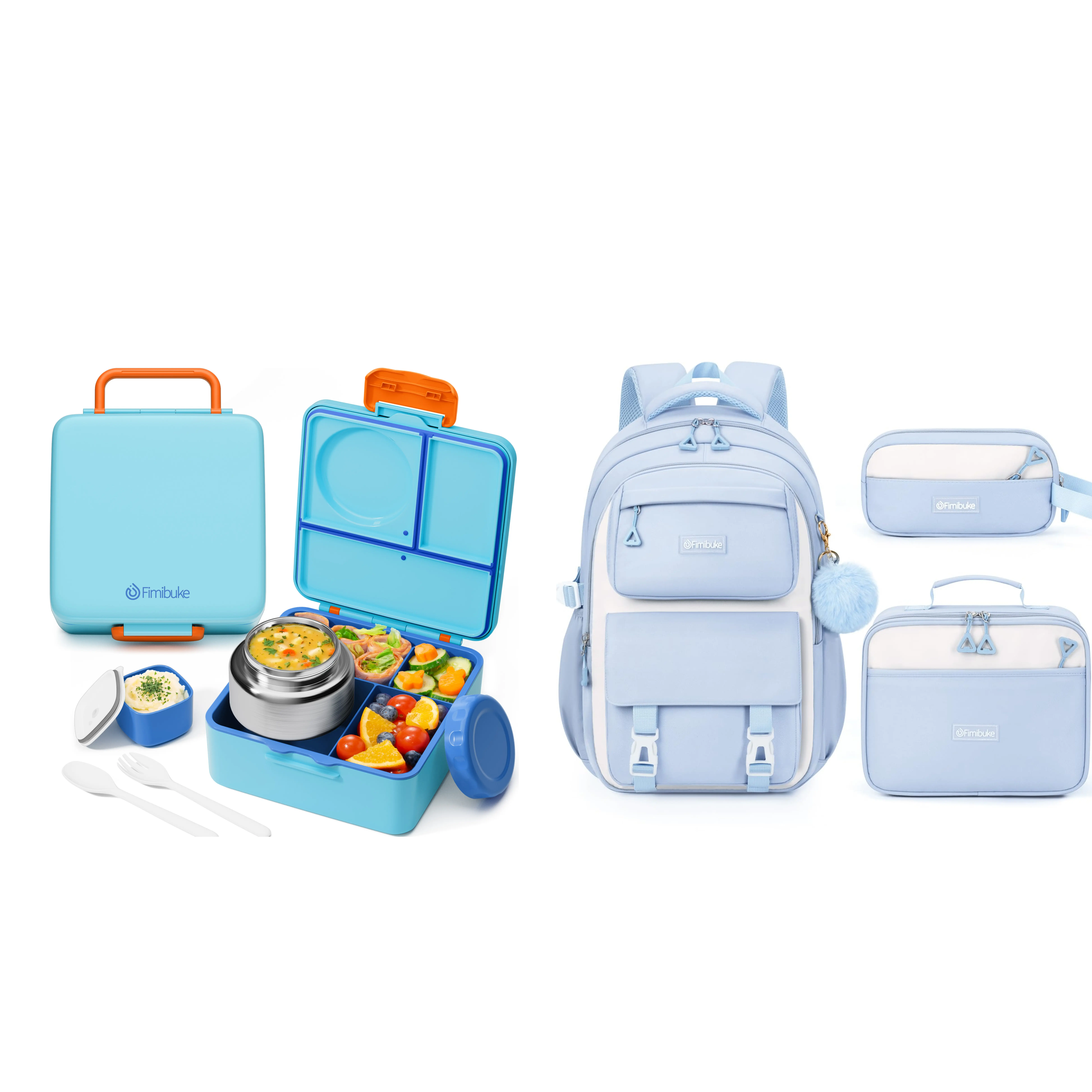 Bento Only + Schoolbag--Ocean Life