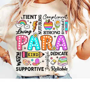 Para Appreciation Shirt, Back to School Paraprofessional Tee, First Day of School Teacher Gift, Kindergarten Staff Shirt