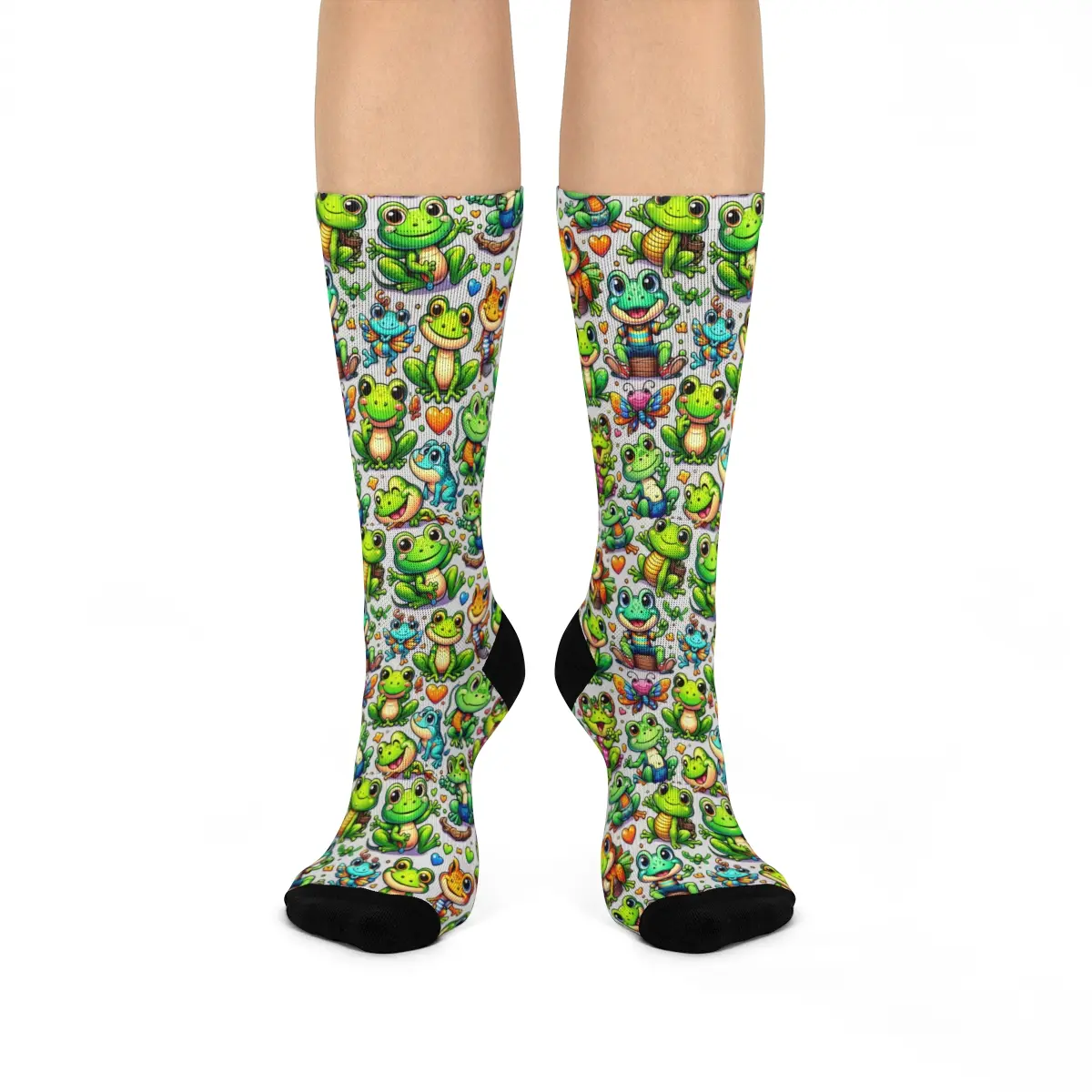 New Adorable frog pattern socks!