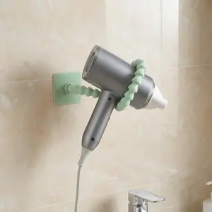 【Universal Stand】Multi-Purpose Flexible Wall Hook – Bendable Storage Holder for Shower Head, Hair Dryer, Cups, Towels & Bathroom, Kitchen, Bedroom & Home Storage Towel, slipper, hair dryer rack, tissue holder