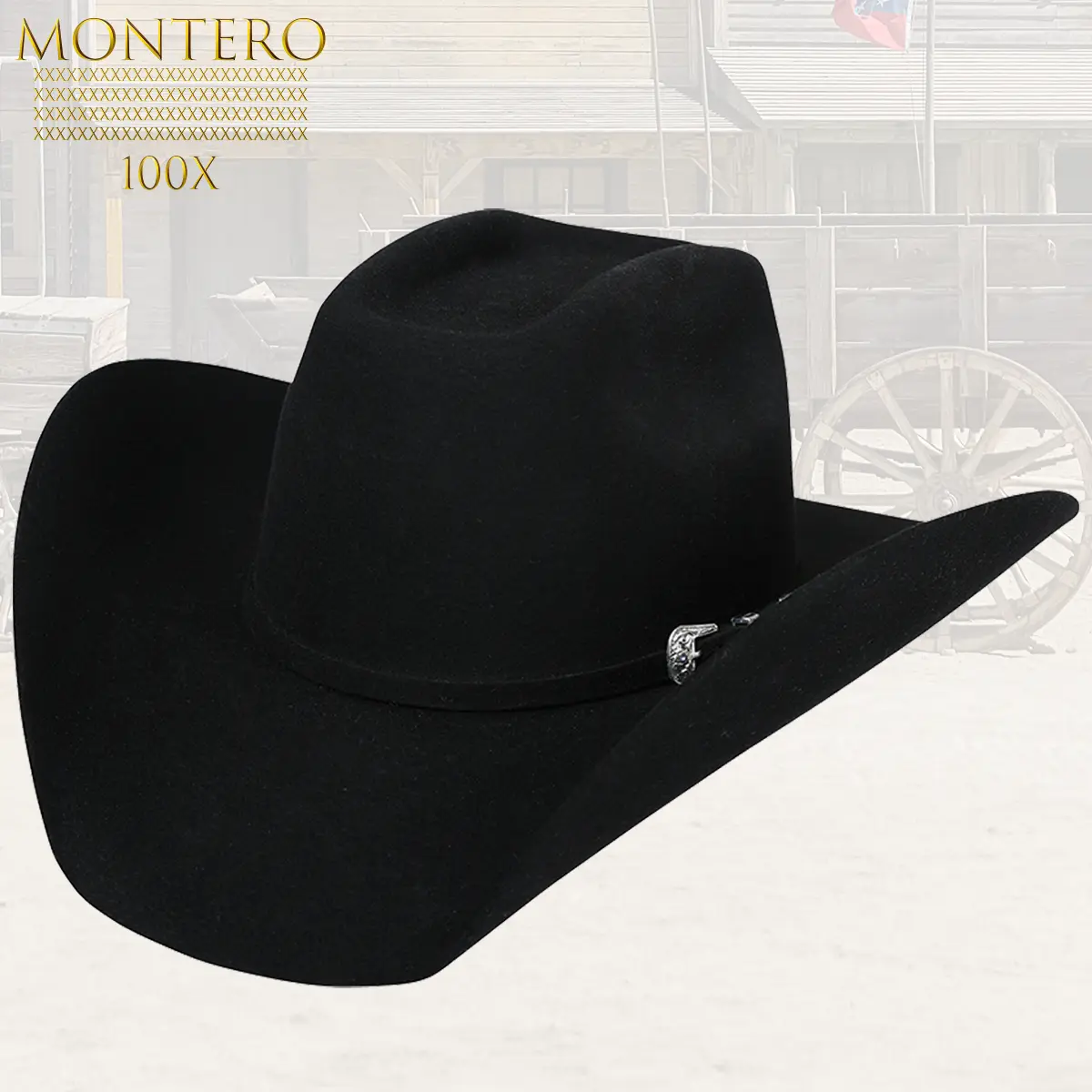 Texana Negra MONTERO 100X Horma 8 Segundos
