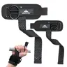 Women's MaxOut360 Dual D-Ring Adjustable Cotton Padded Wrist Lifting Wristband - Unisex Athletic Accessory for Gym Workouts, Powerlifting, Silicone Coating Boosts Bar Control, Black Workout Straps