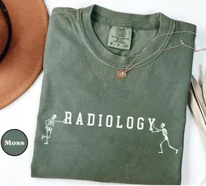 Comfort Colors Radiology T-Shirt, MRI shirts, Gift for radiology student, Rad Tech Shirt, Xray Tech Cotton Fabric Top Tshirt