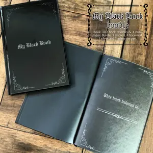 My Black Book l Book Review Journal l Gothic Book Review l Book Tracking l Spicy Readers l Stationary Gifts