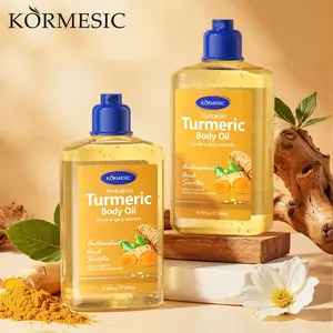 KORMESIC Turmeric Body Oil 260ml Antioxidant Soothing Hydrating Fast Penetration Lightweight Non-Greasy Improves Dryness Redness Acne-Prone Skin Deep Nourishing Repair Barrier Full Body Care Oil