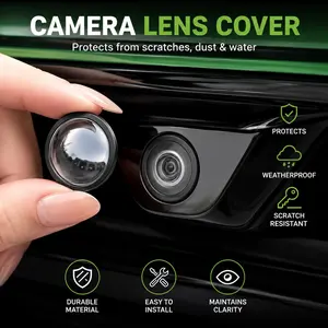 360° Car Camera Lens Protector Cover, HD Clear Backup Camera Shield, Waterproof Vehicle Camera Protection,Car Accessories