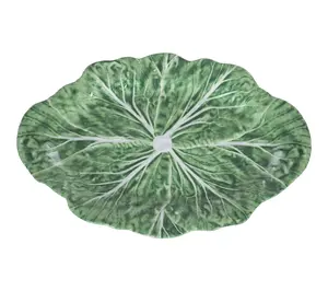 Cabbage Large Oval Serving Platter by Valerie